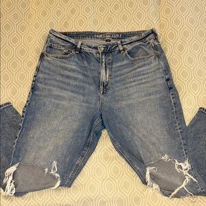 American Eagle Distressed Mom Jeans